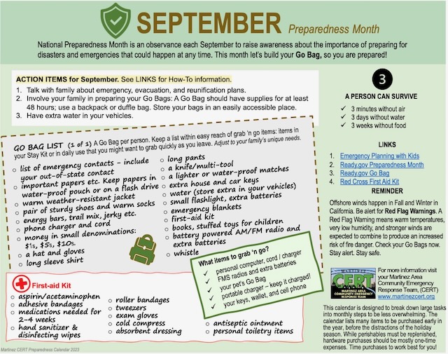 September is National Preparedness Month!